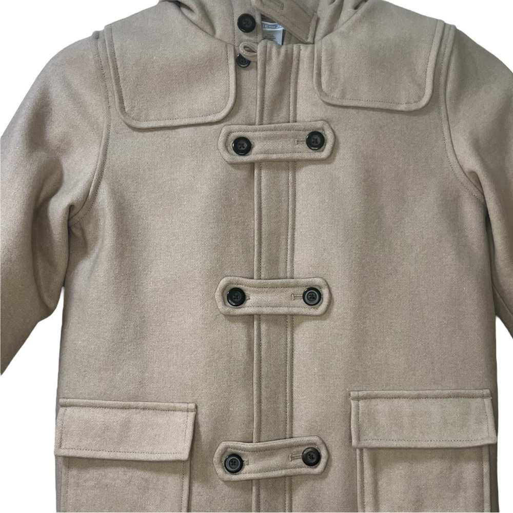 Wool Hooded Zip-Up Duffle Coat - Picture 1 of 9